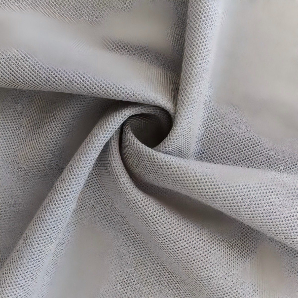 Cotton-polyester double-ply beaded floor fabric