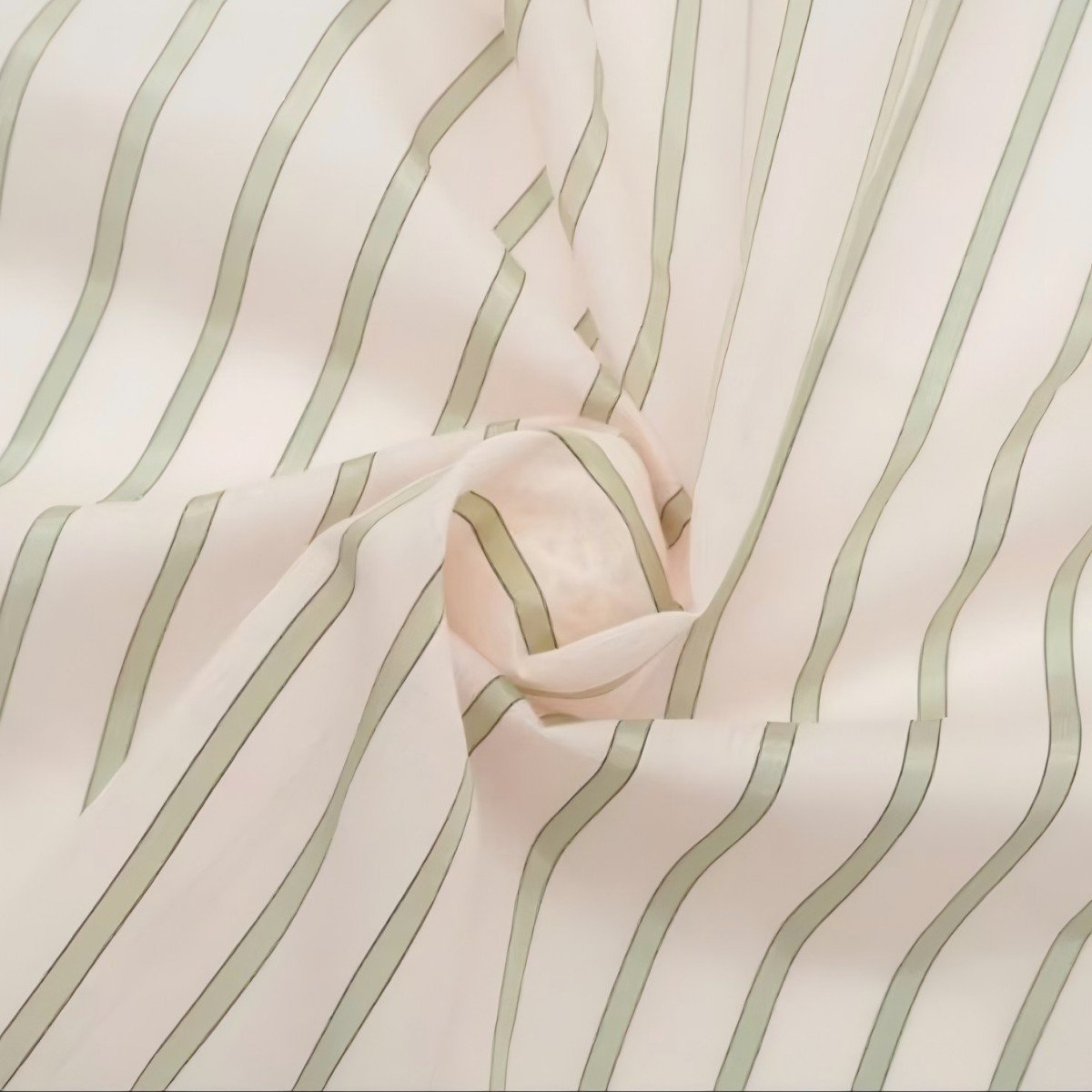 Silk cotton yarn-dyed strips