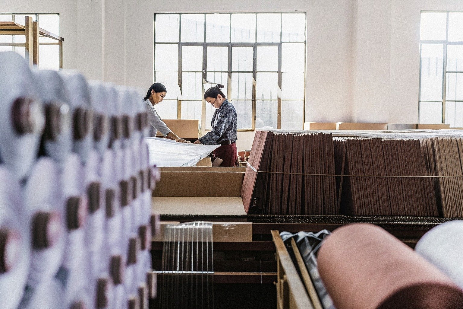 FumaoFabric cotton fabric production view 4