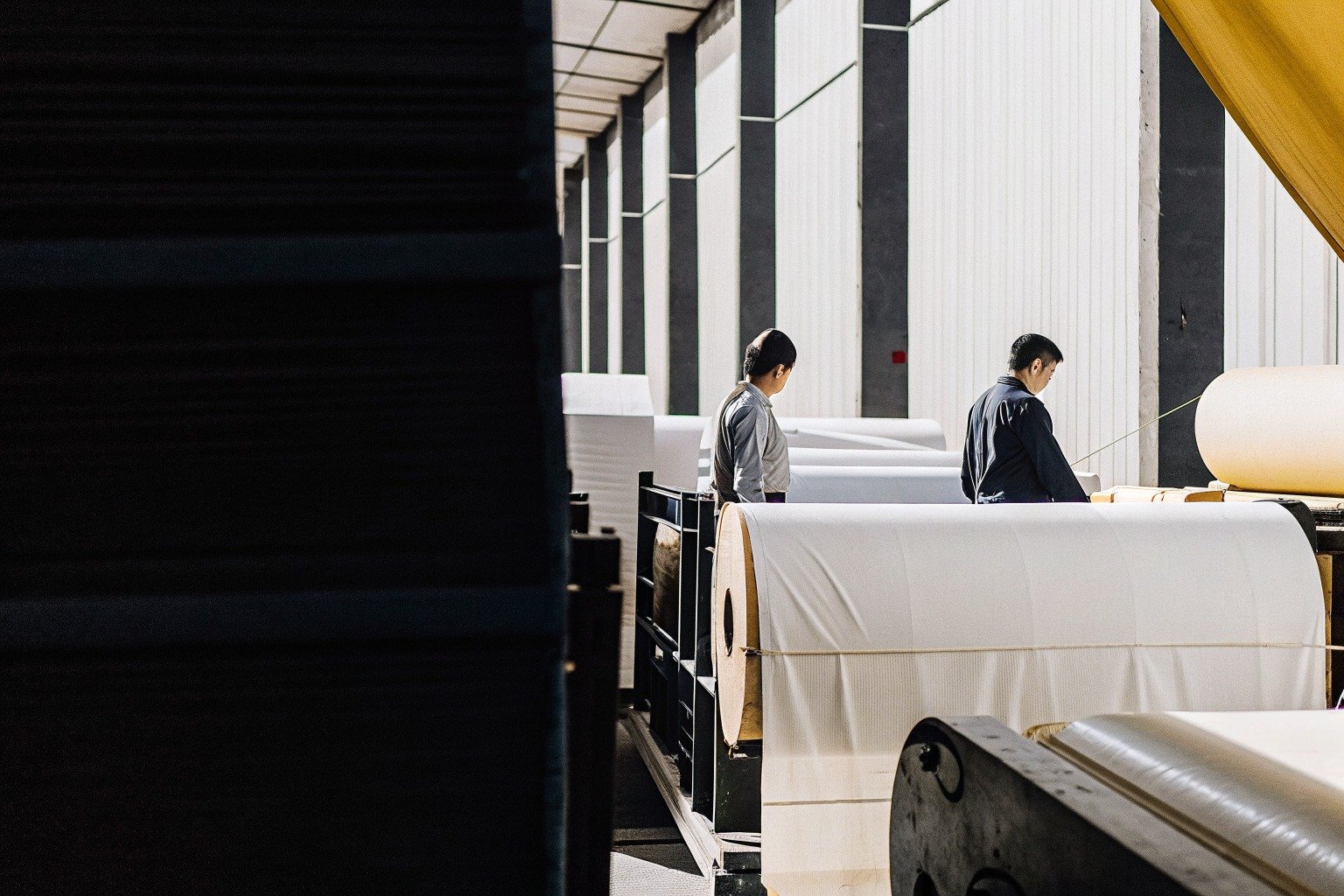 FumaoFabric polyester fabric production view 4