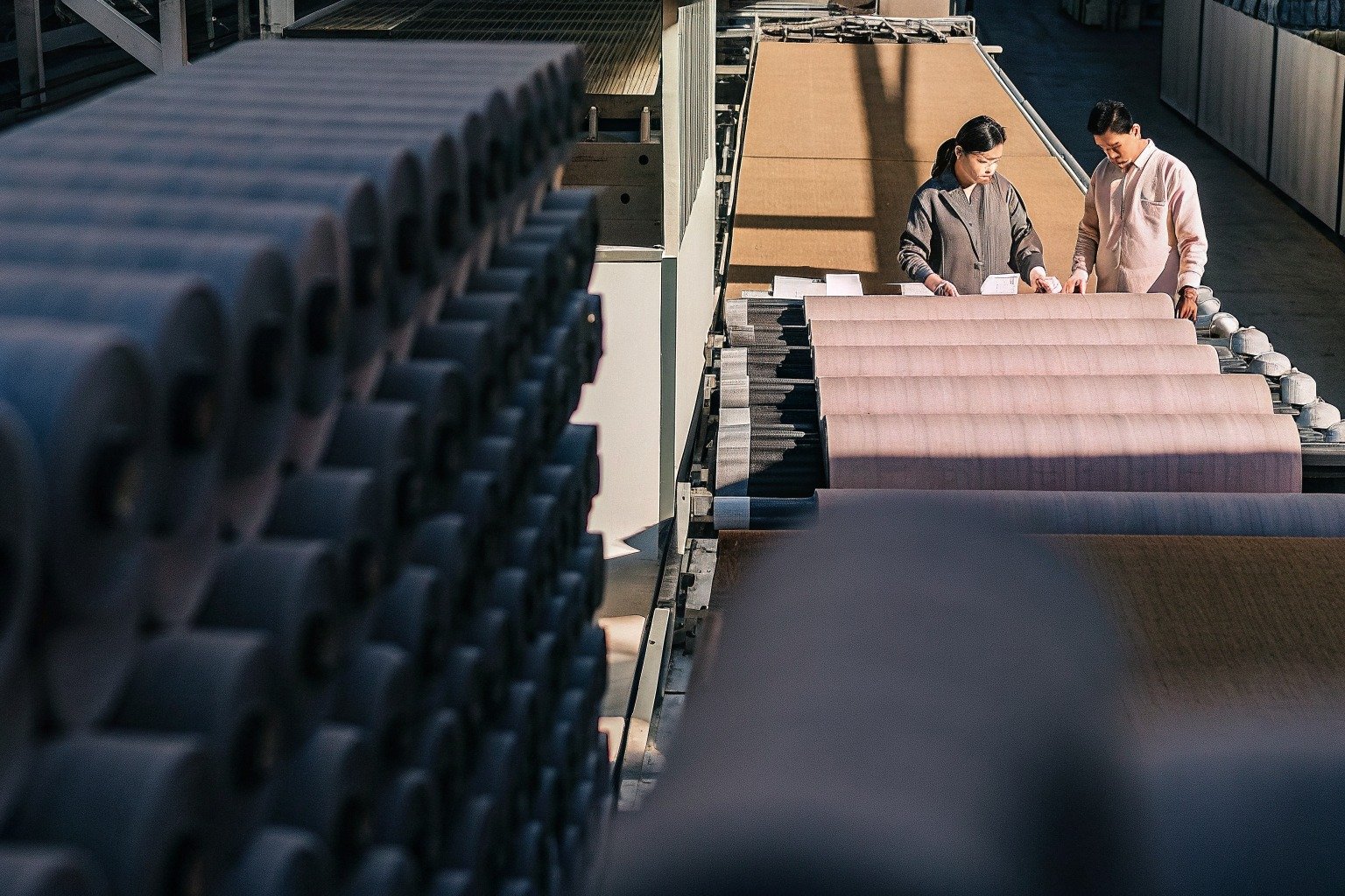 FumaoFabric polyester fabric production view 4