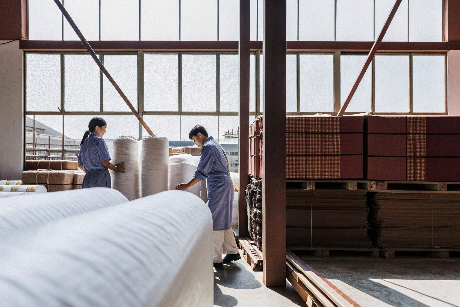 FumaoFabric polyester fabric production view 4