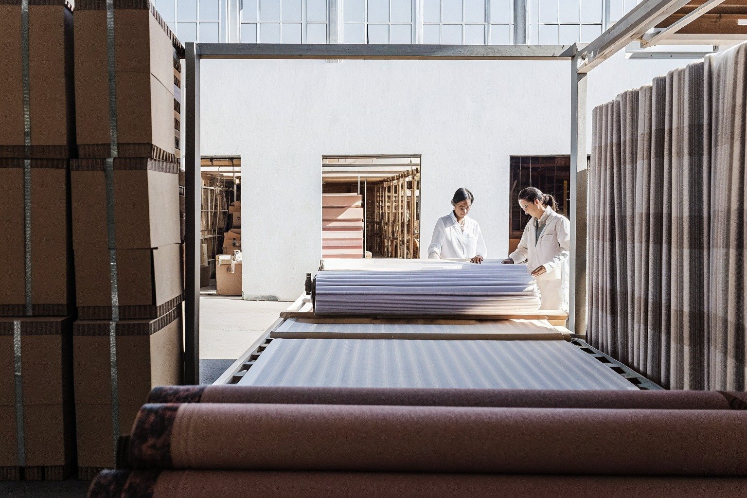 FumaoFabric spandex fabric production view 4