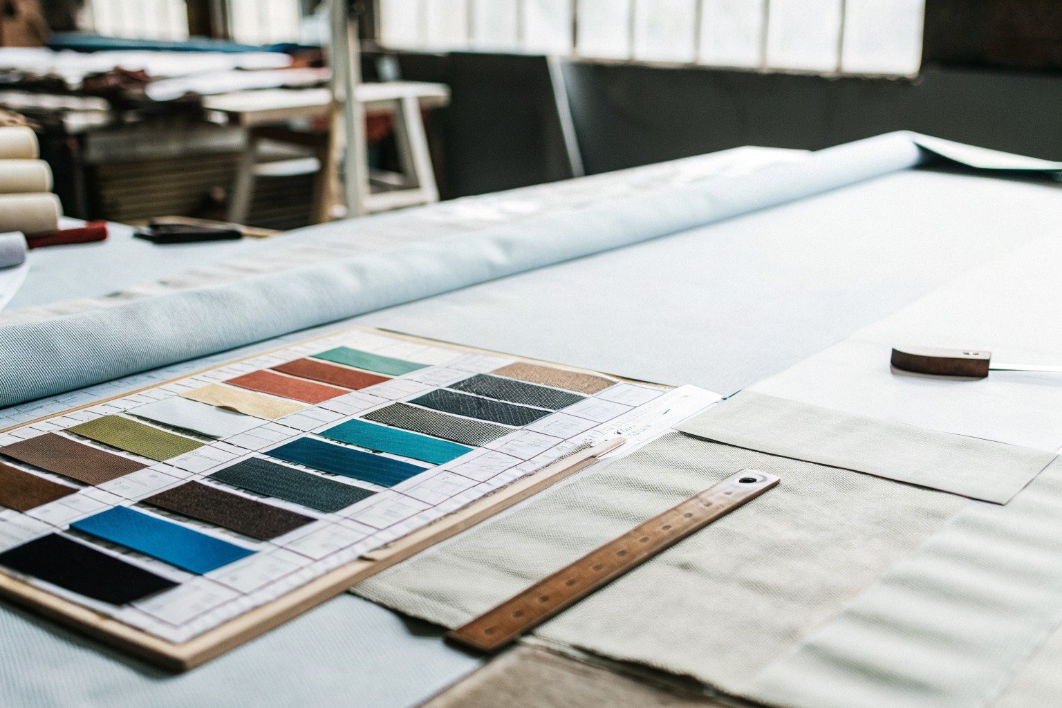 FumaoFabric linen fabric production view 1