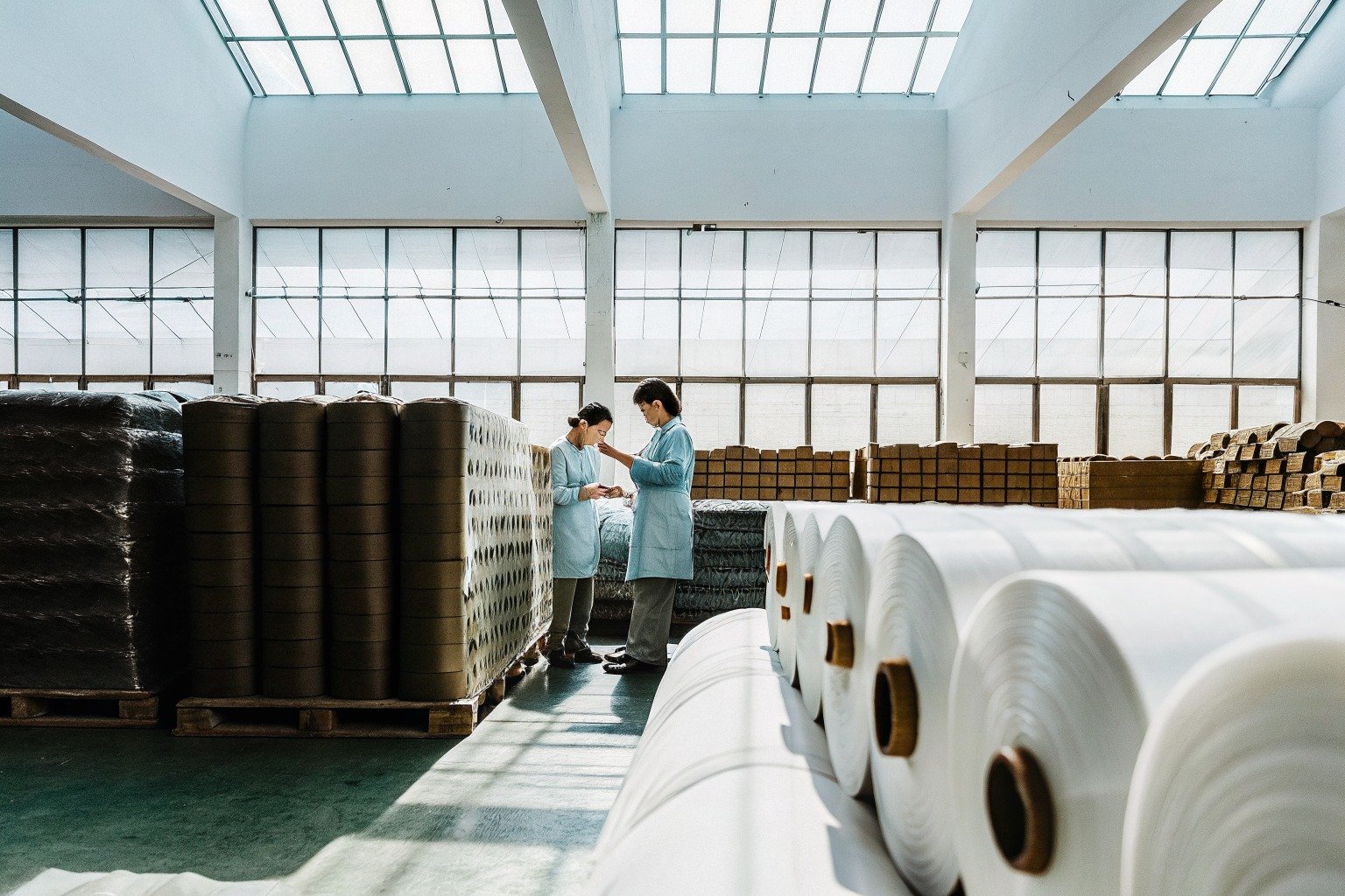 FumaoFabric linen fabric production view 4