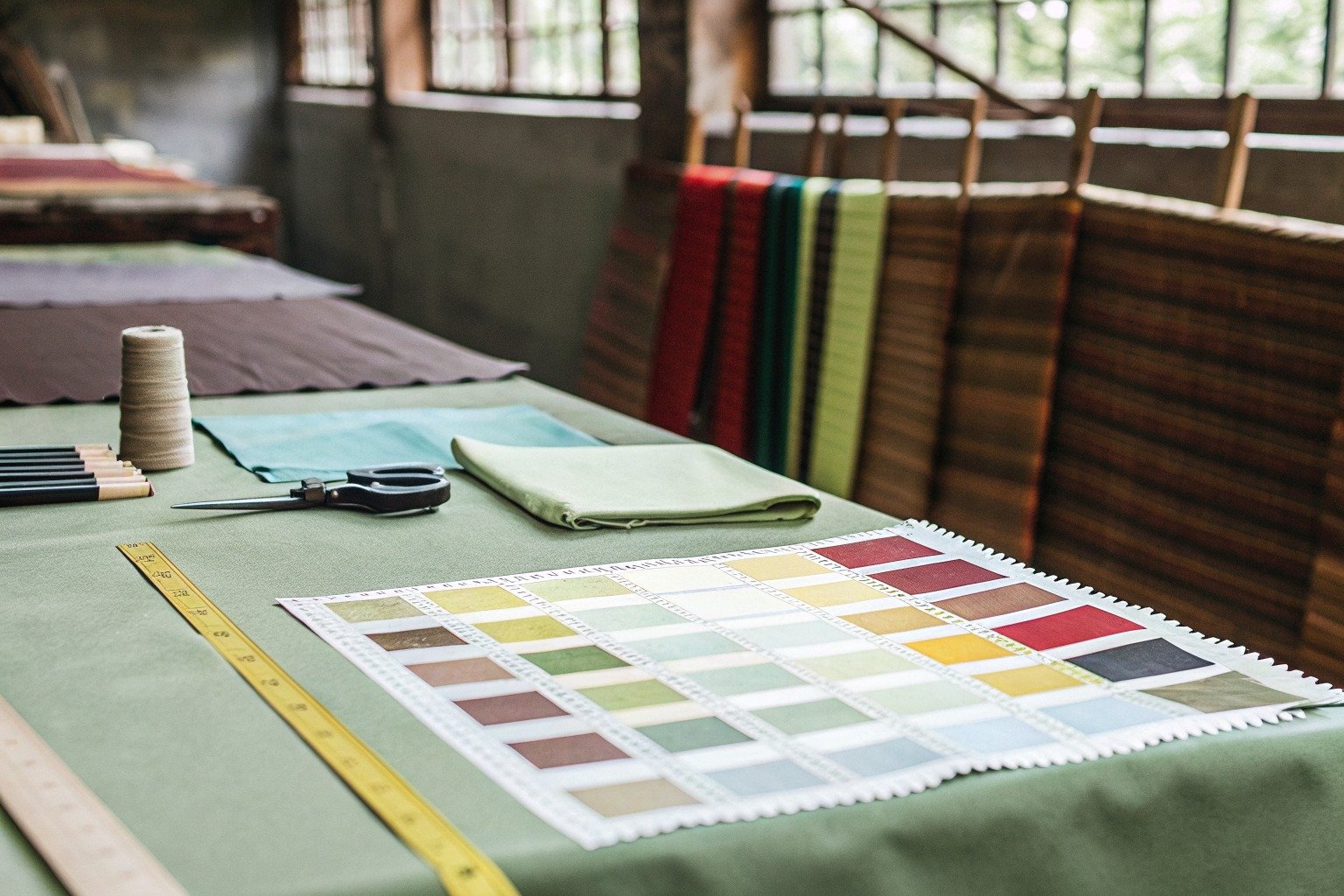FumaoFabric wool blend fabric production view 1