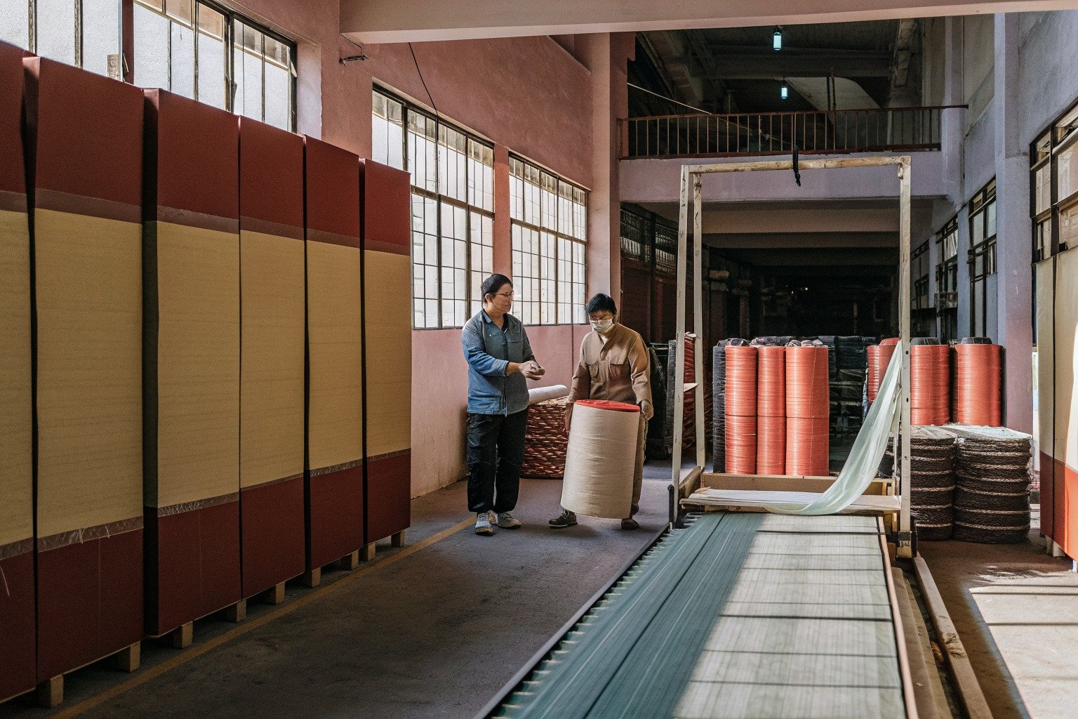 FumaoFabric wool blend fabric production view 4