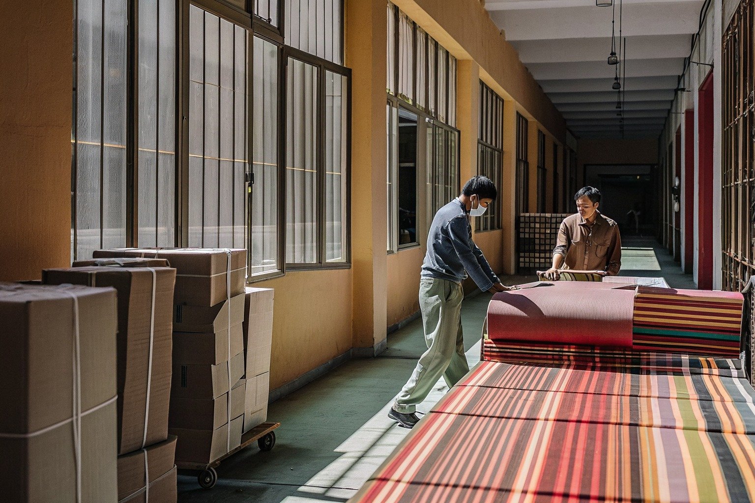 FumaoFabric woven fabric production view 4