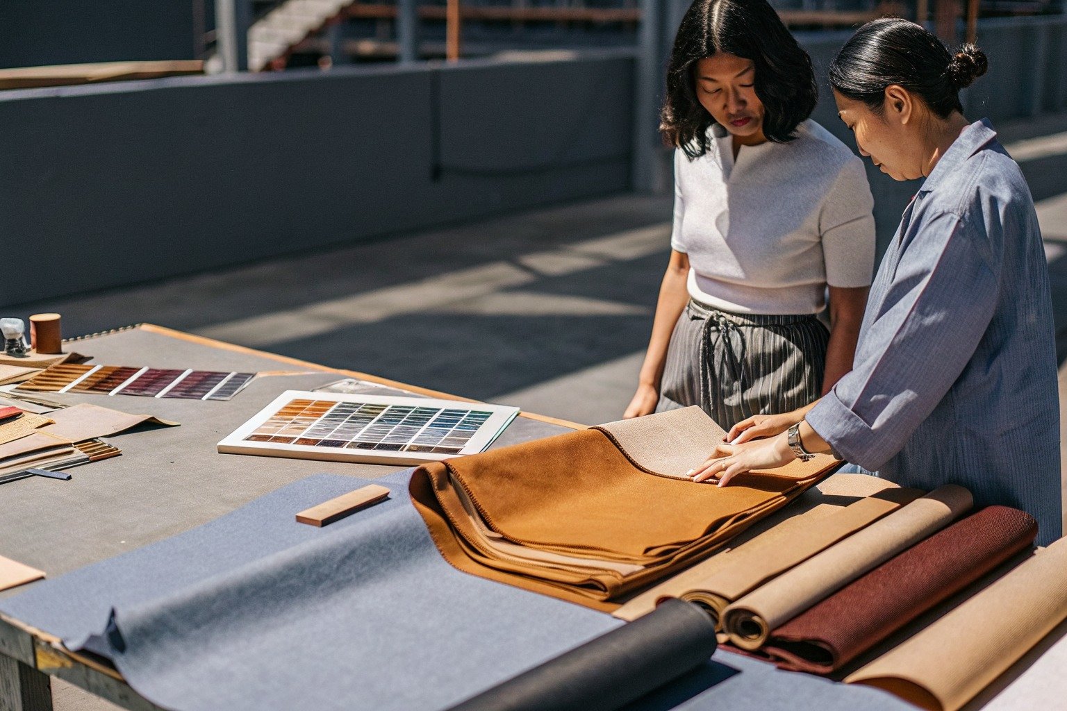 FumaoFabric rib fabric production view 1