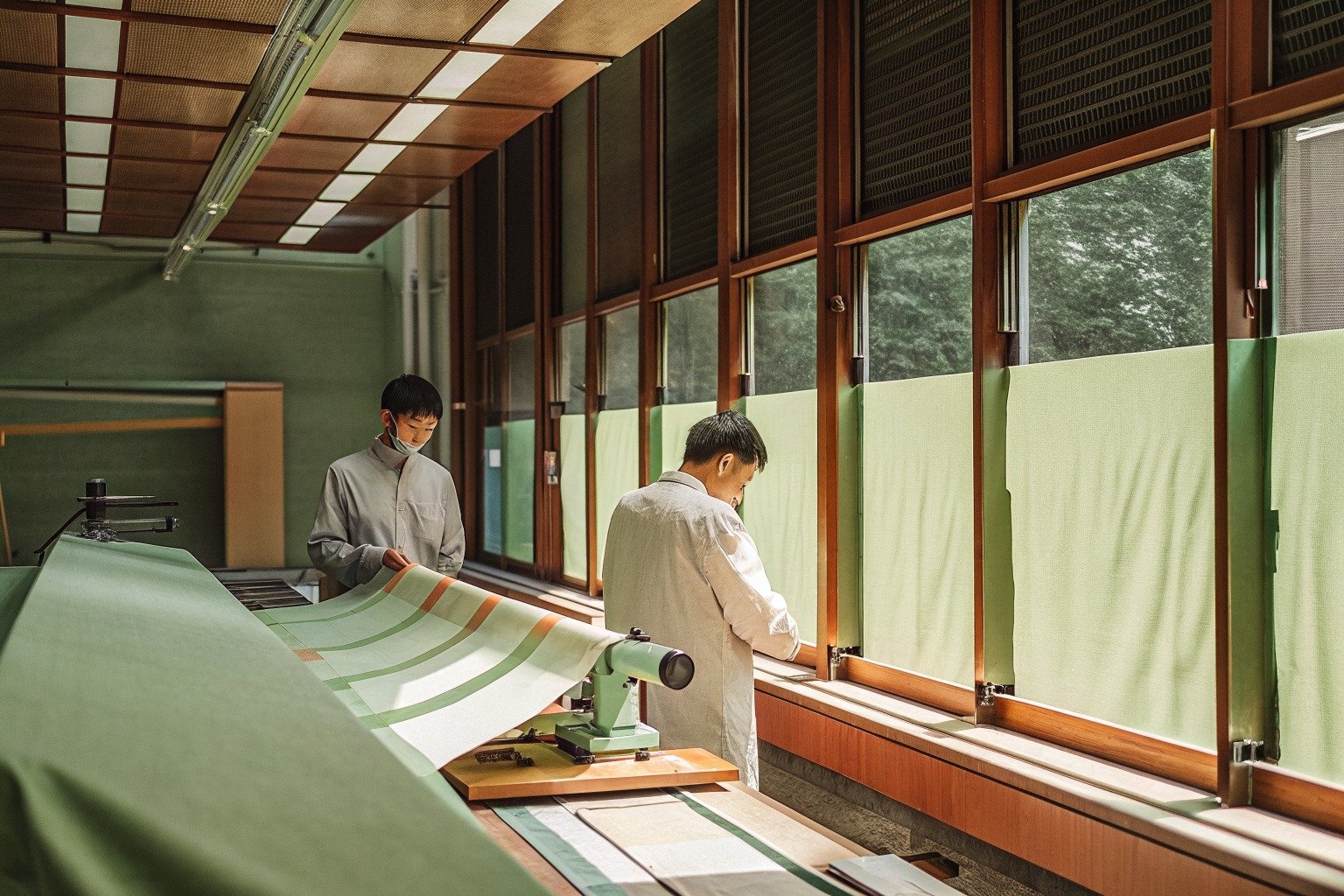FumaoFabric rib fabric production view 2