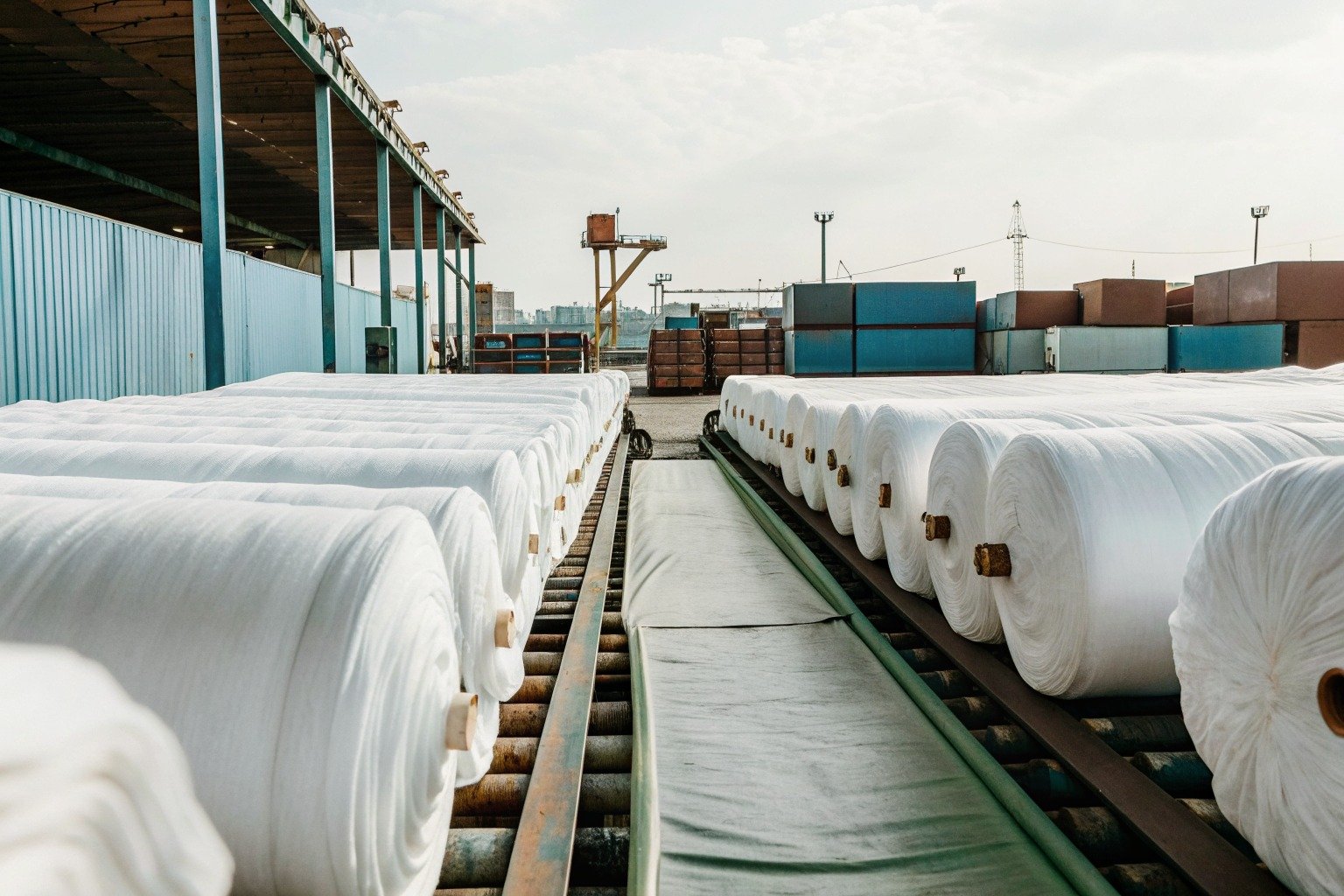 FumaoFabric satin fabric production view 3