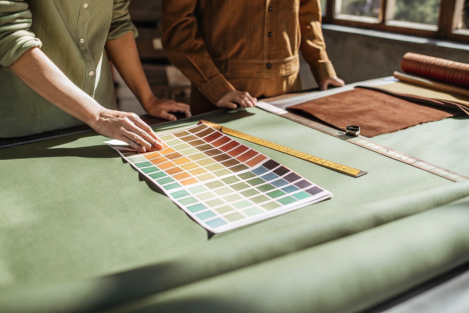 FumaoFabric satin fabric production view 1