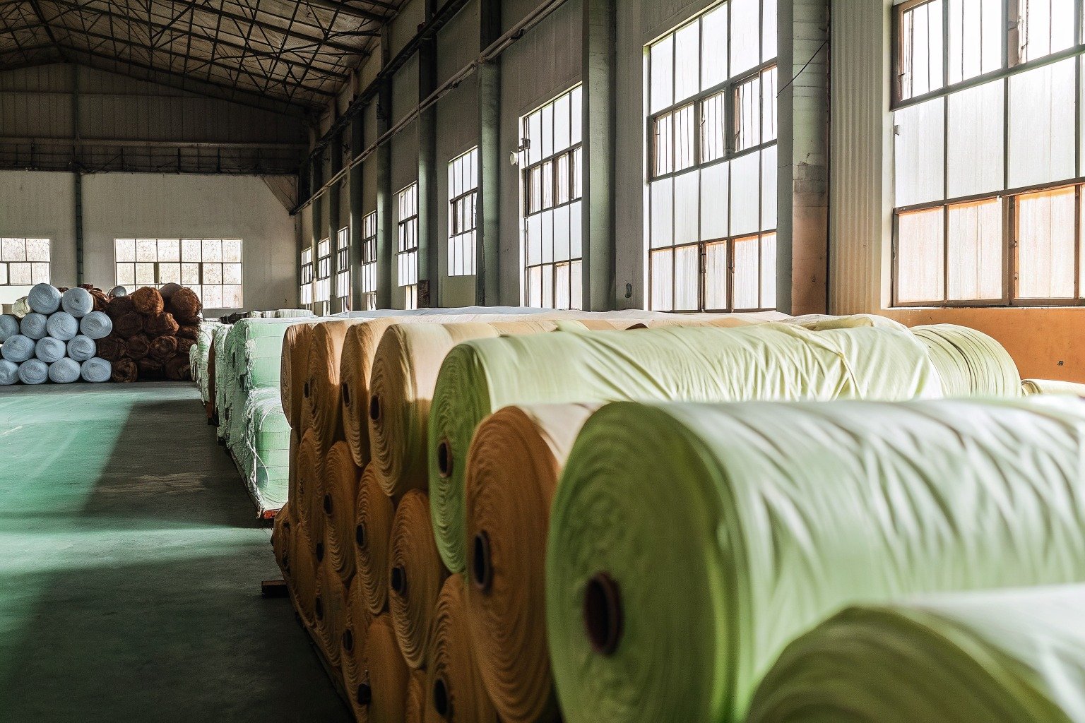 FumaoFabric satin fabric production view 3