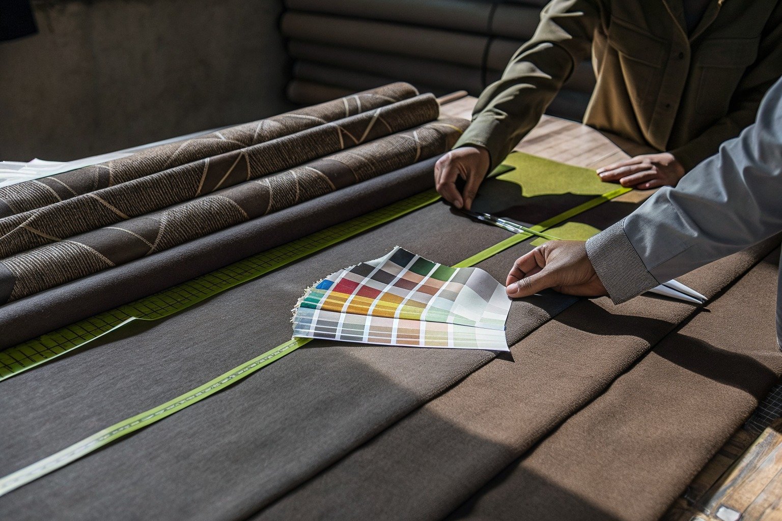 FumaoFabric chiffon fabric production view 1