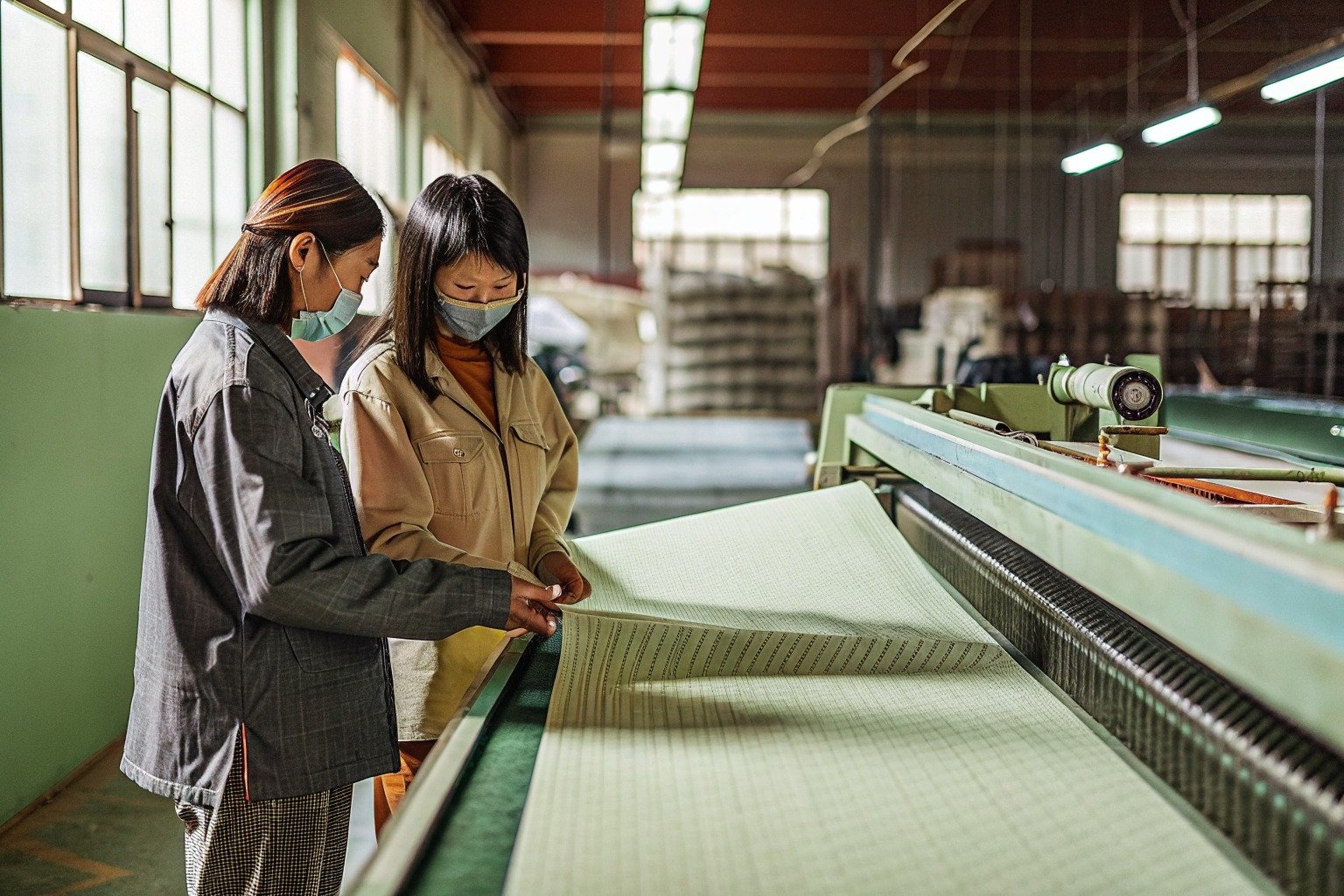 FumaoFabric canvas fabric production view 2