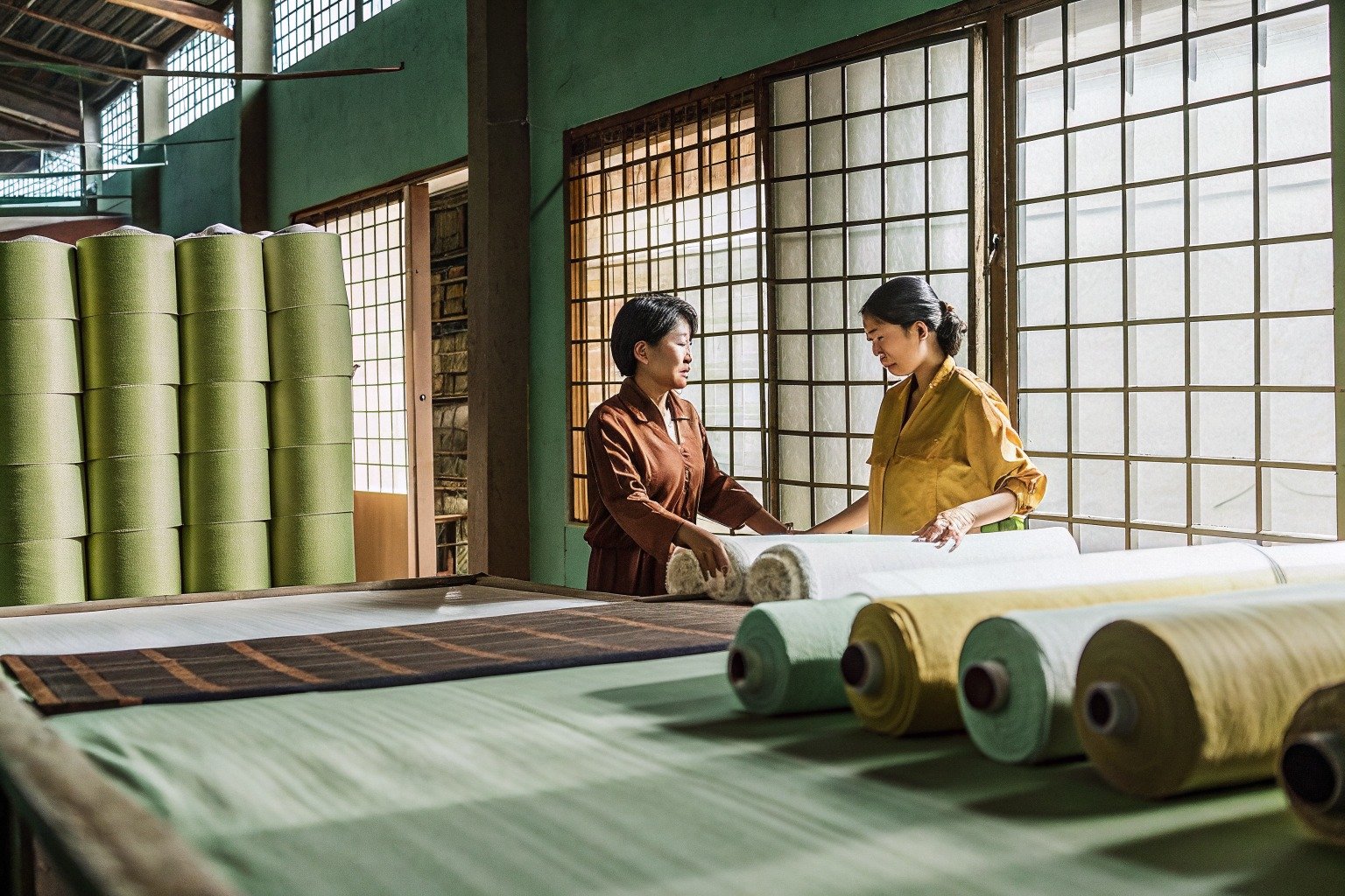 FumaoFabric canvas fabric production view 4
