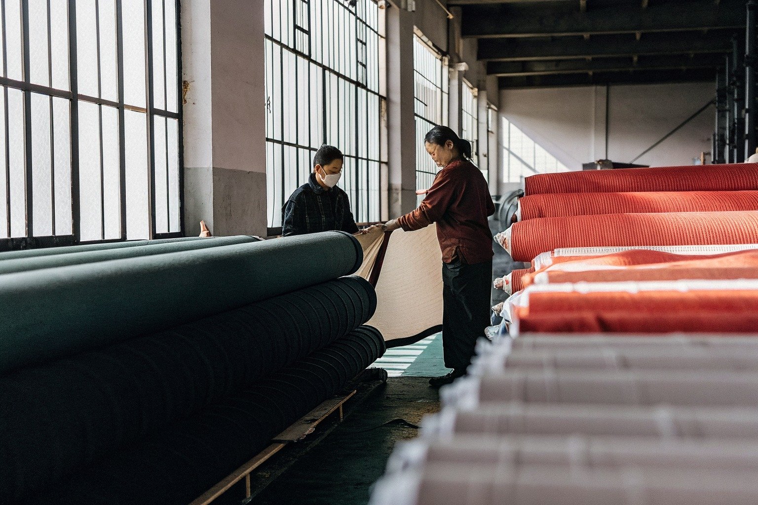 FumaoFabric pique fabric production view 3