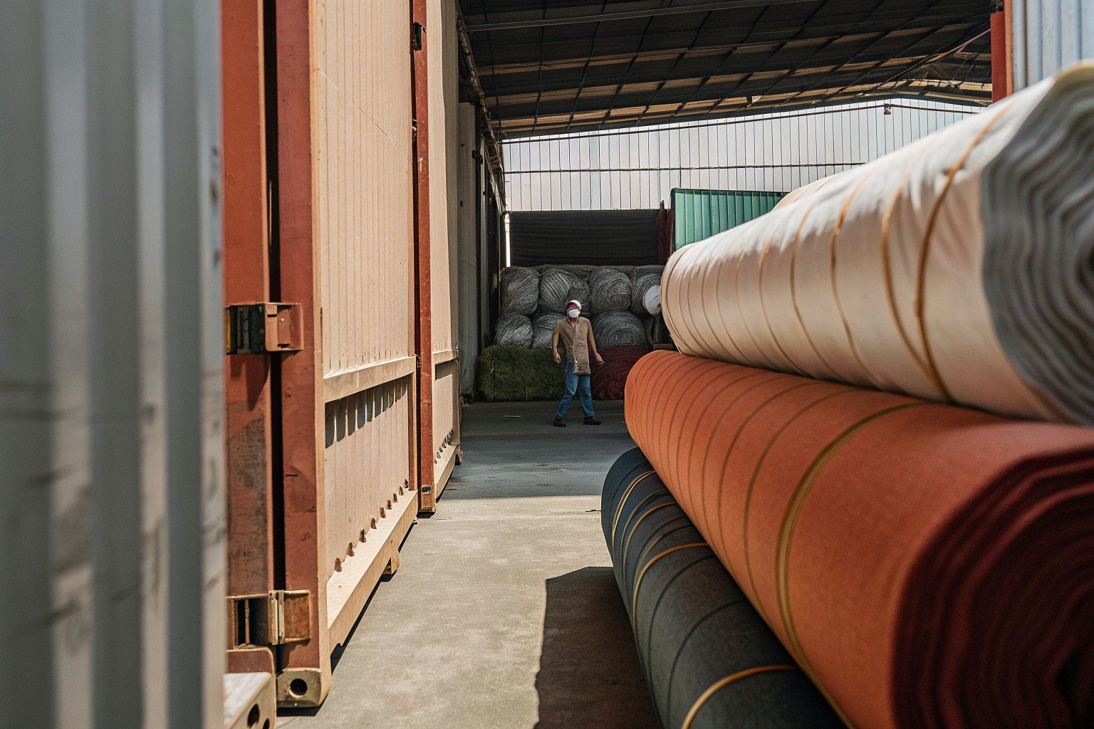 FumaoFabric polar fleece fabric production view 3