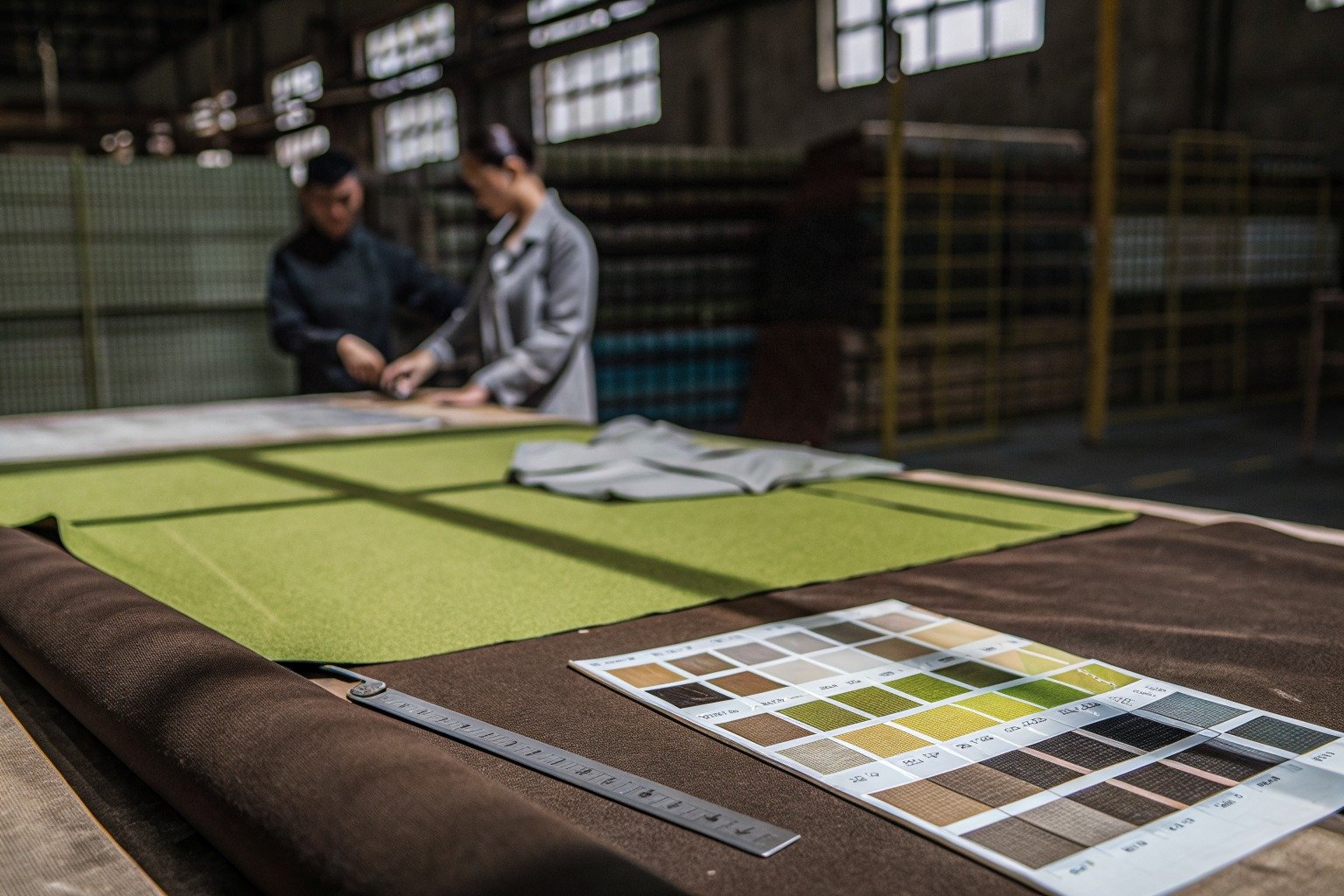 FumaoFabric polar fleece fabric production view 1