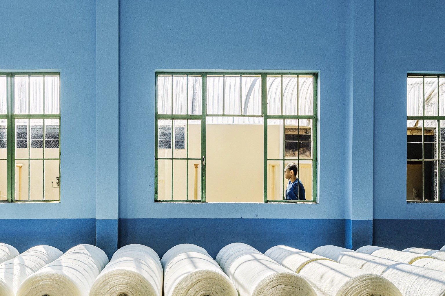 FumaoFabric polar fleece fabric production view 3