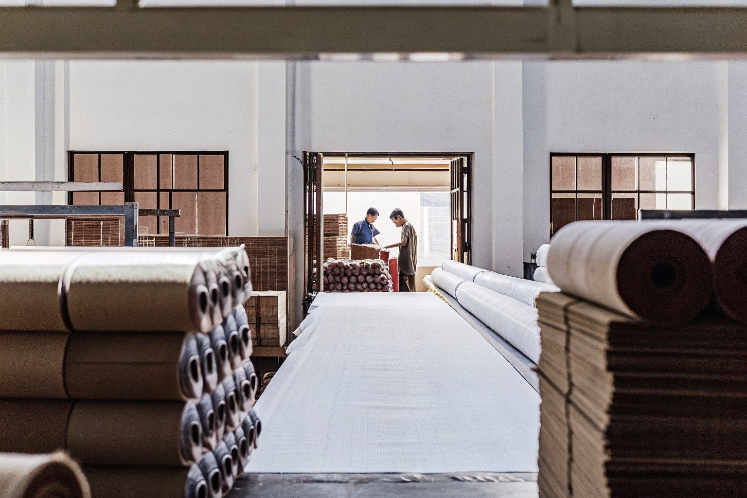 FumaoFabric microfiber fabric production view 4