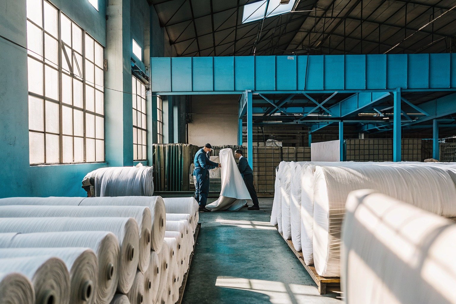 FumaoFabric bamboo blend fabric production view 4