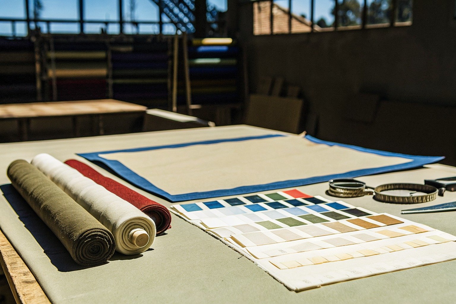 FumaoFabric recycled polyester fabric production view 1