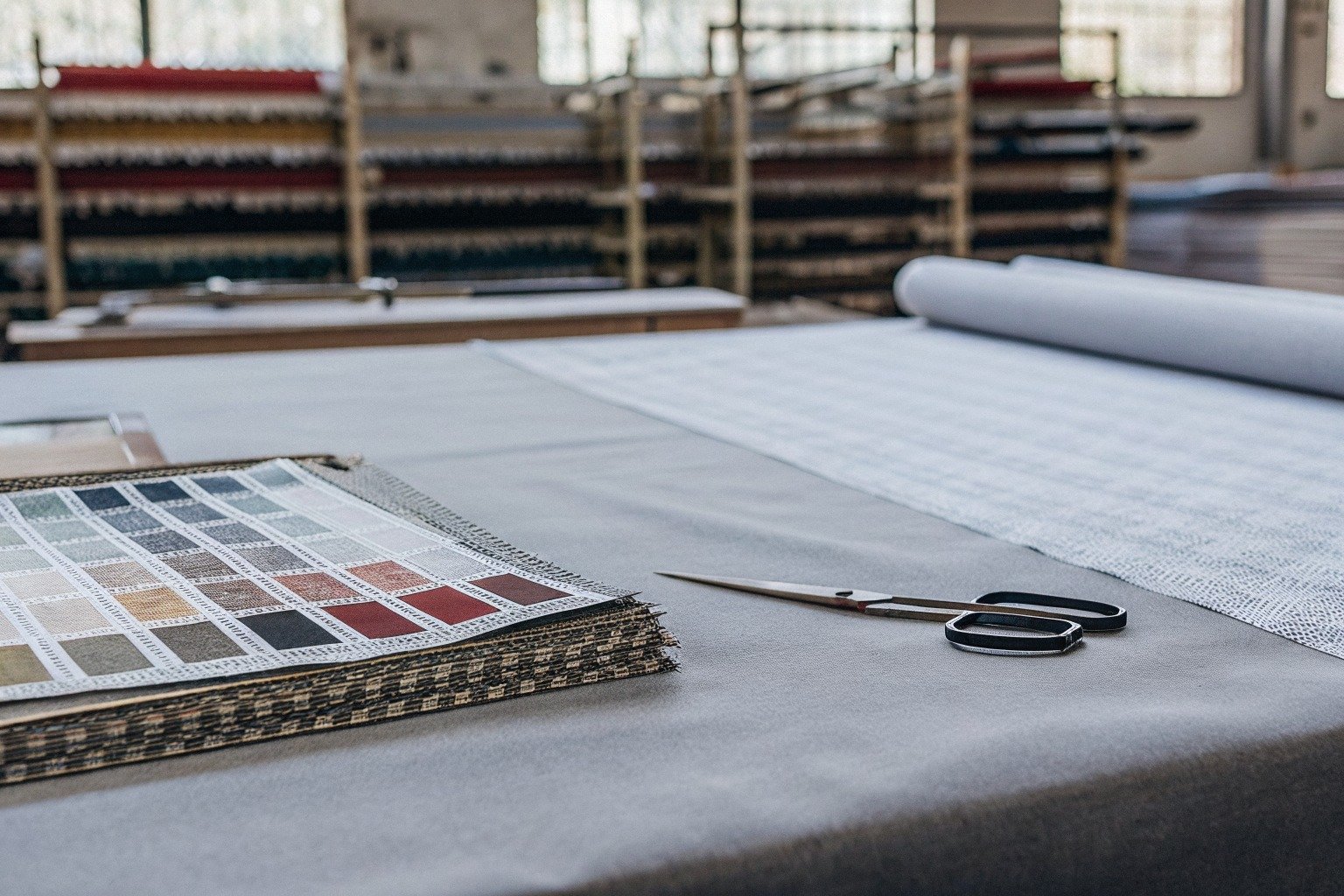 FumaoFabric recycled polyester fabric production view 1