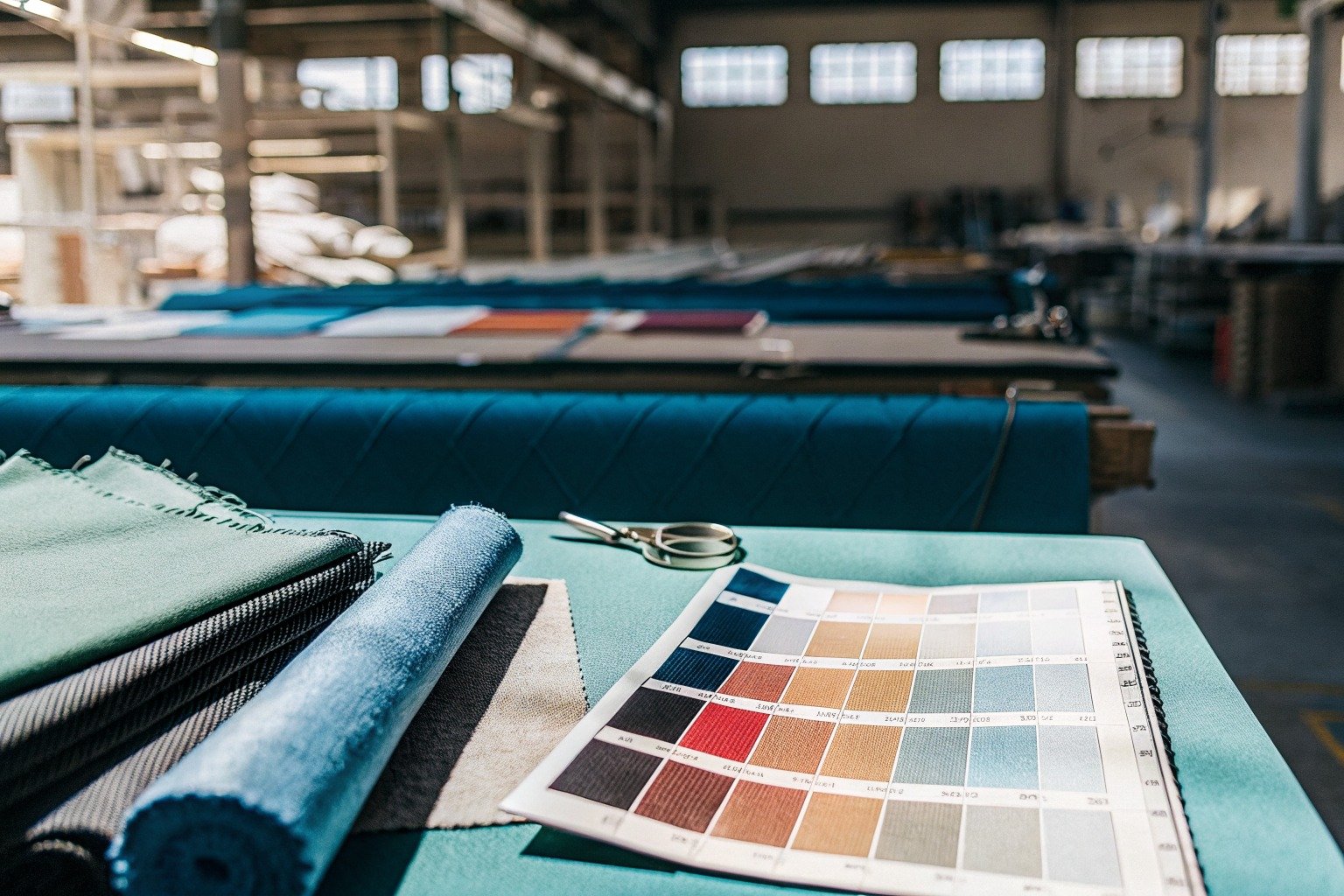 FumaoFabric antibacterial fabric production view 1