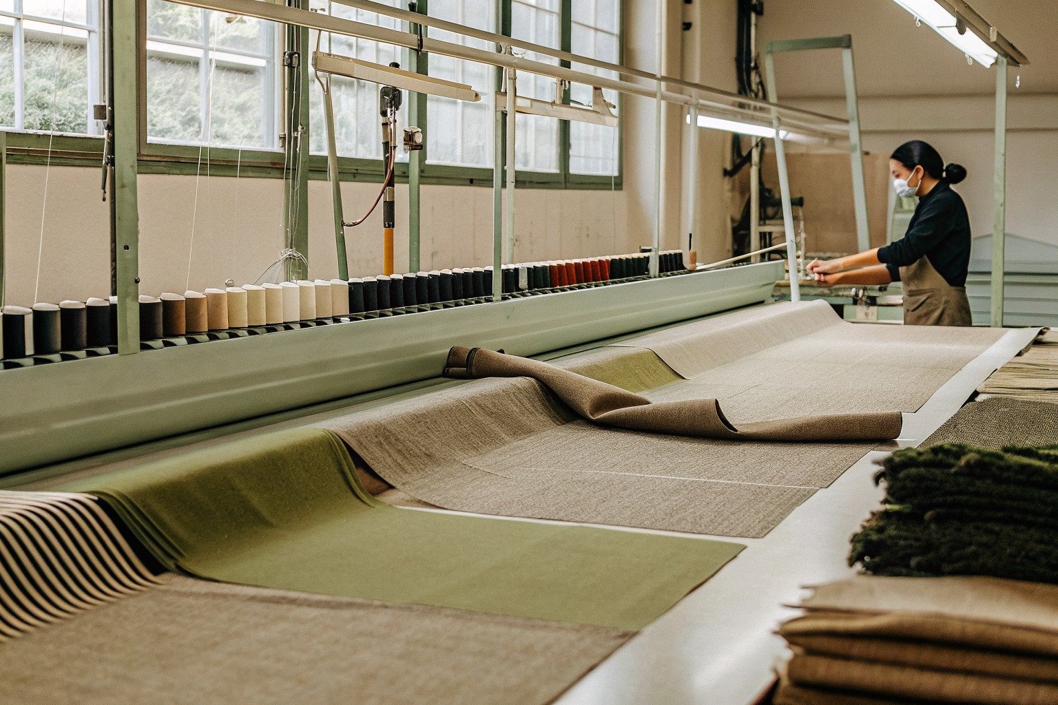 FumaoFabric flame-retardant fabric production view 2