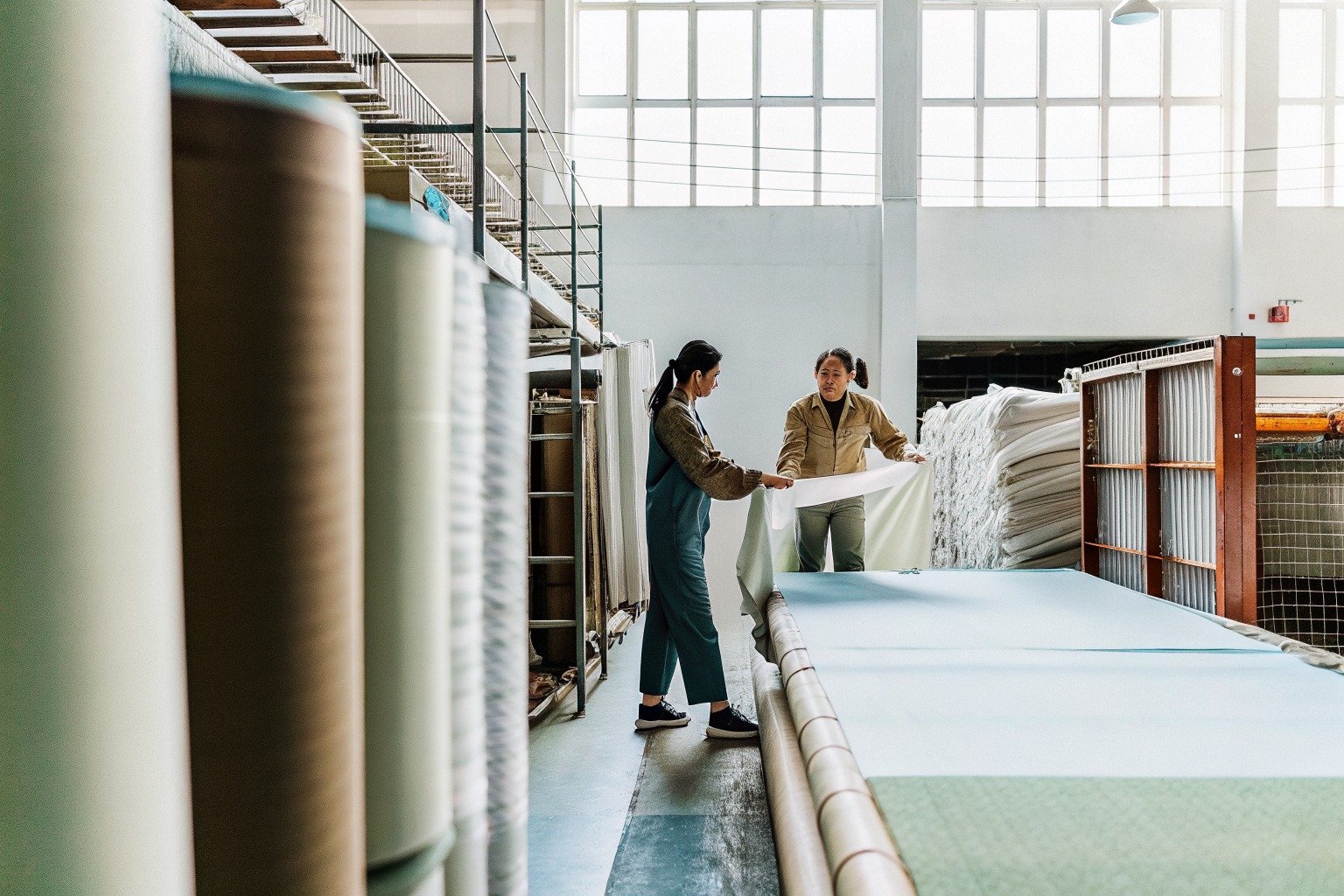 FumaoFabric flame-retardant fabric production view 4