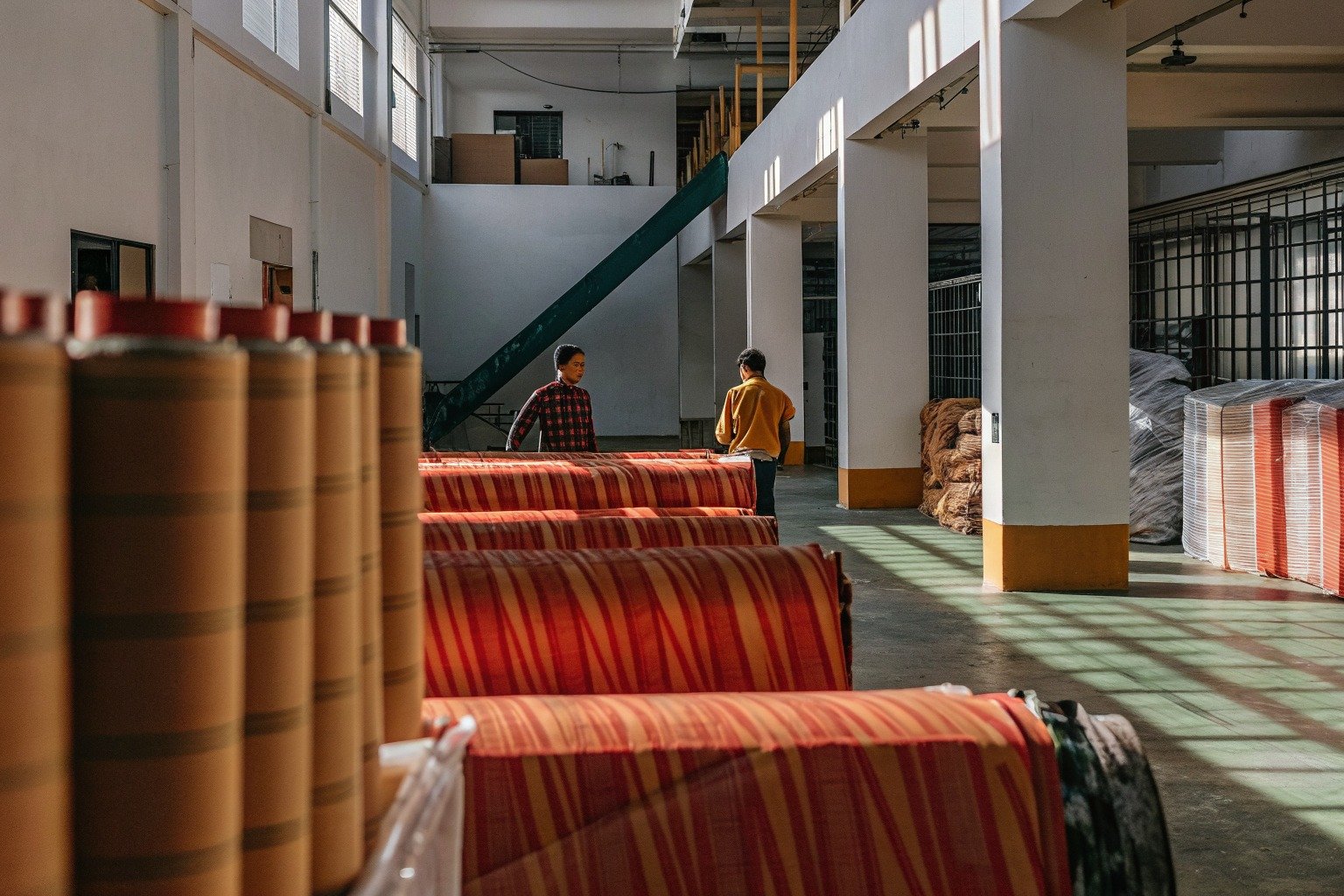 FumaoFabric coated fabric production view 4