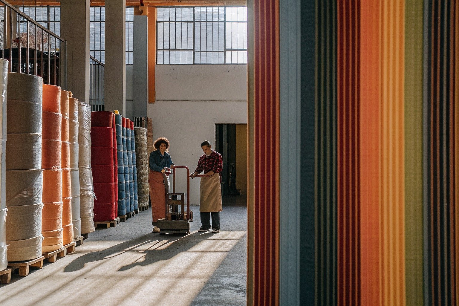 FumaoFabric laminated fabric production view 4