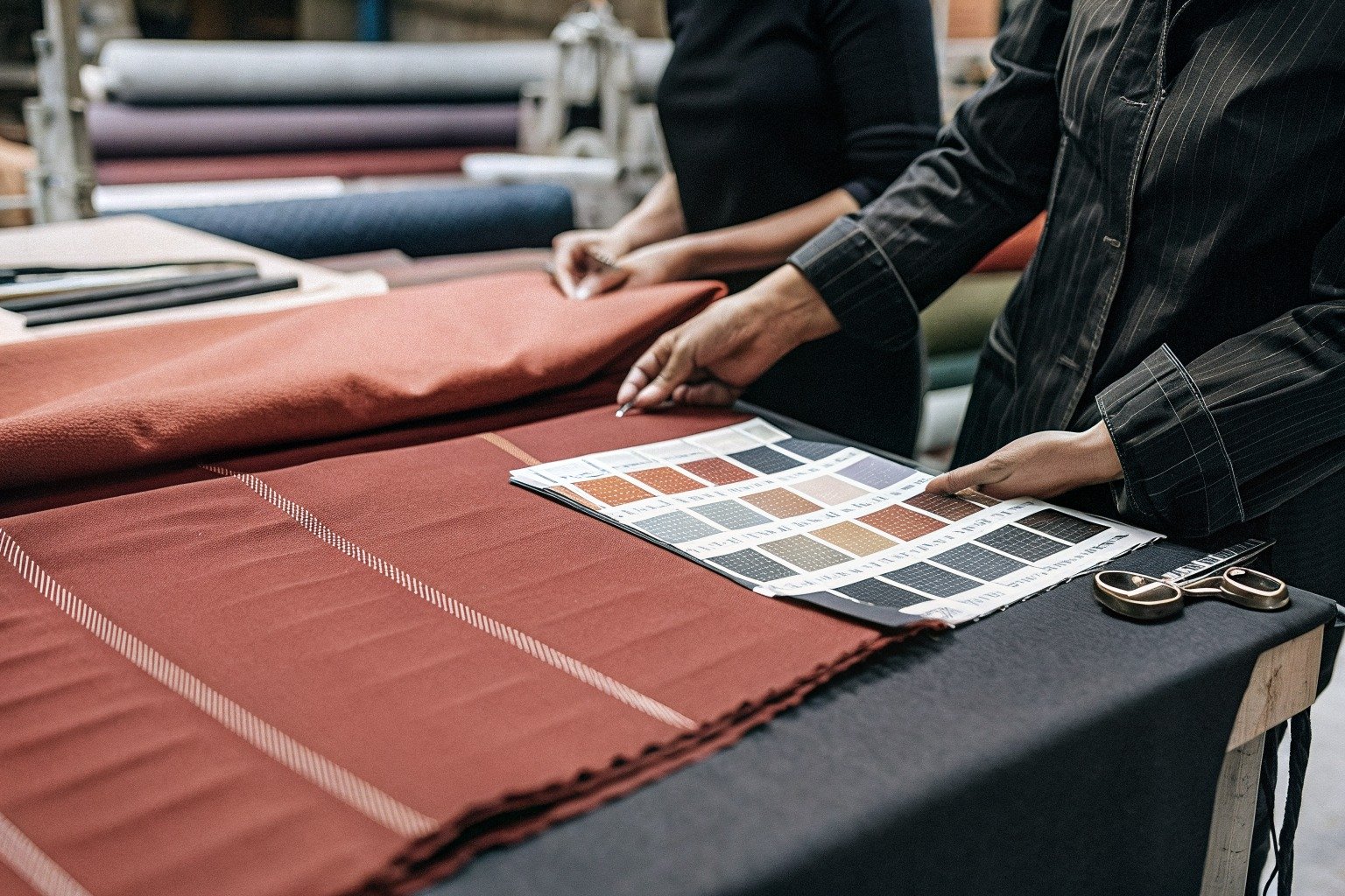 FumaoFabric stretch fabric production view 1