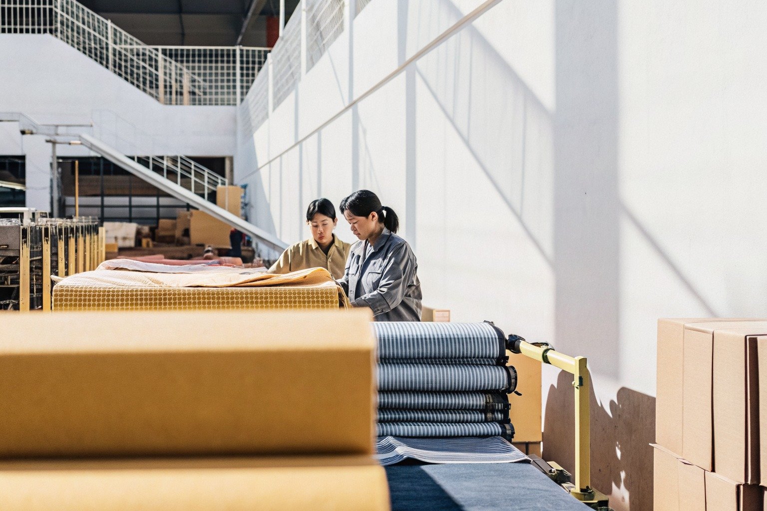 FumaoFabric gsm stability bonded fabric production view 4