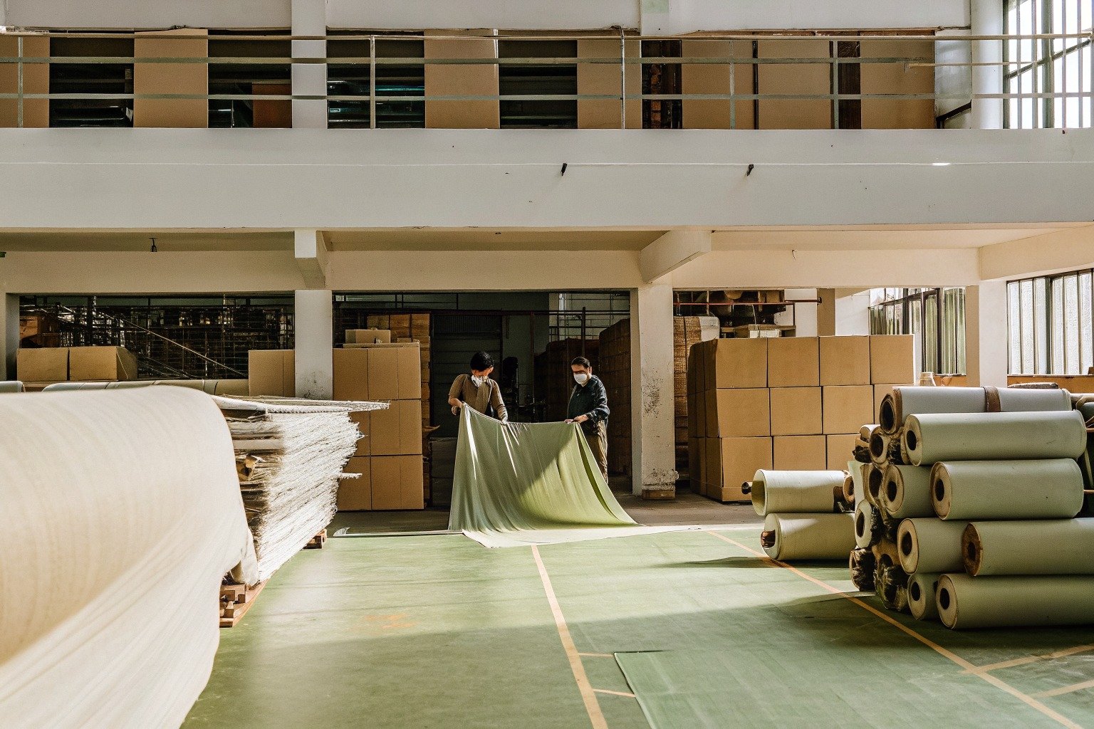 FumaoFabric moisture wicking laminated fabric production view 4