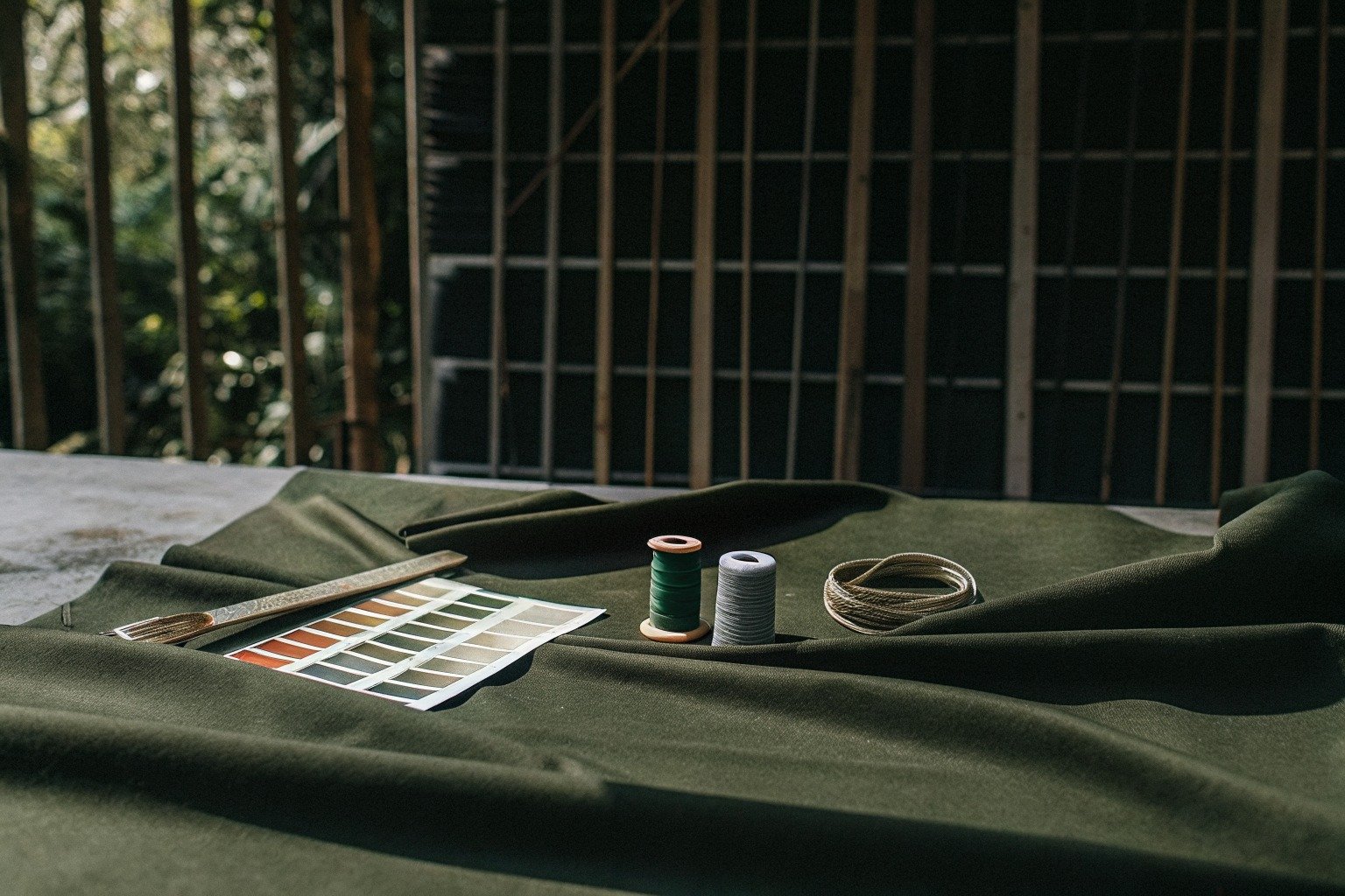 FumaoFabric water repellency performance fabric production view 1