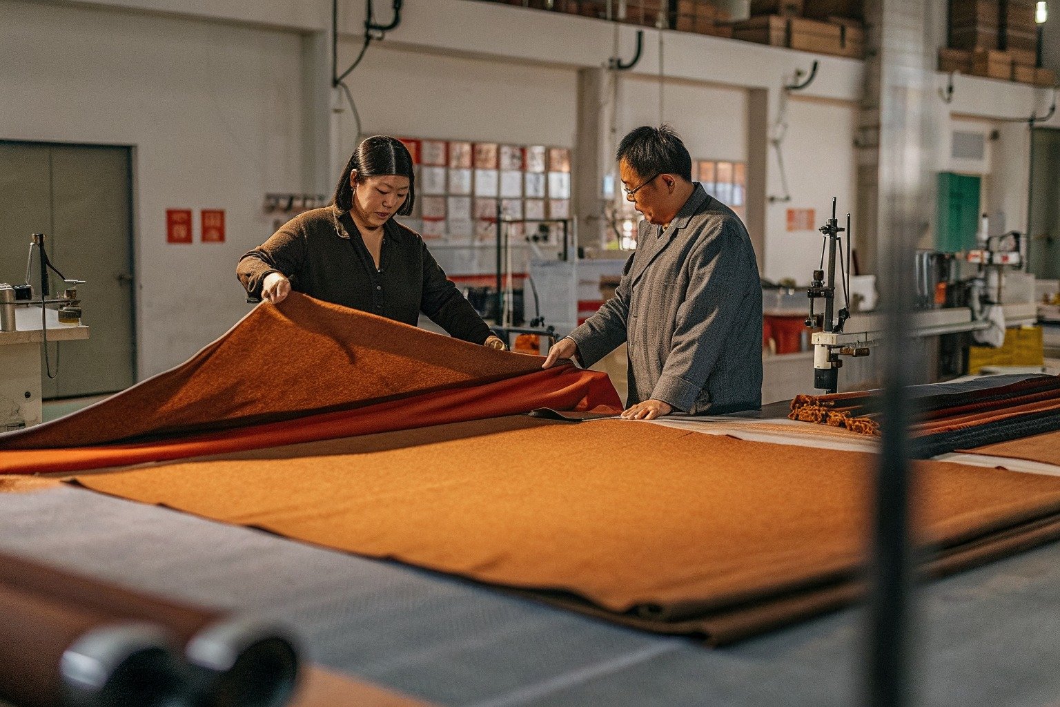 FumaoFabric softness spandex fabric production view 2