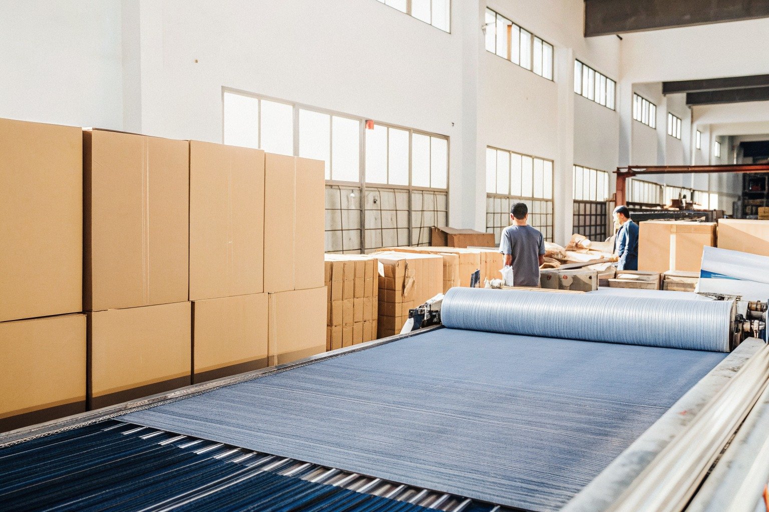 FumaoFabric anti-static performance linen fabric production view 4