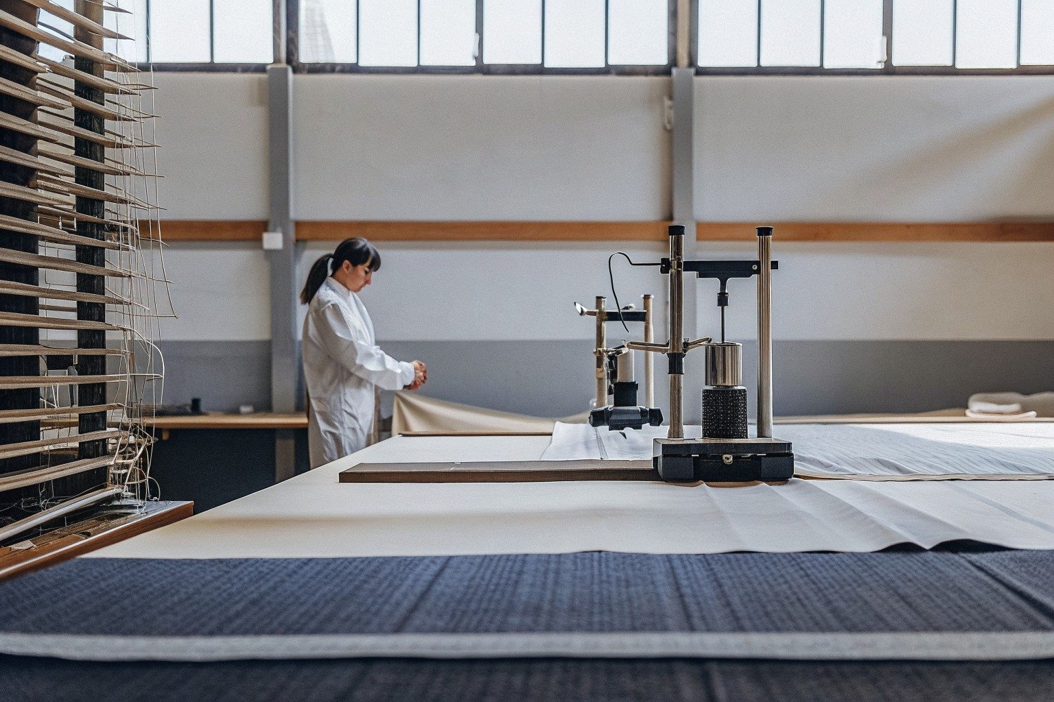 FumaoFabric dye lot control knit fabric production view 2