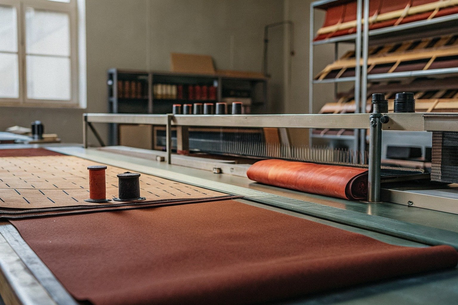 FumaoFabric hand feel fleece fabric production view 2