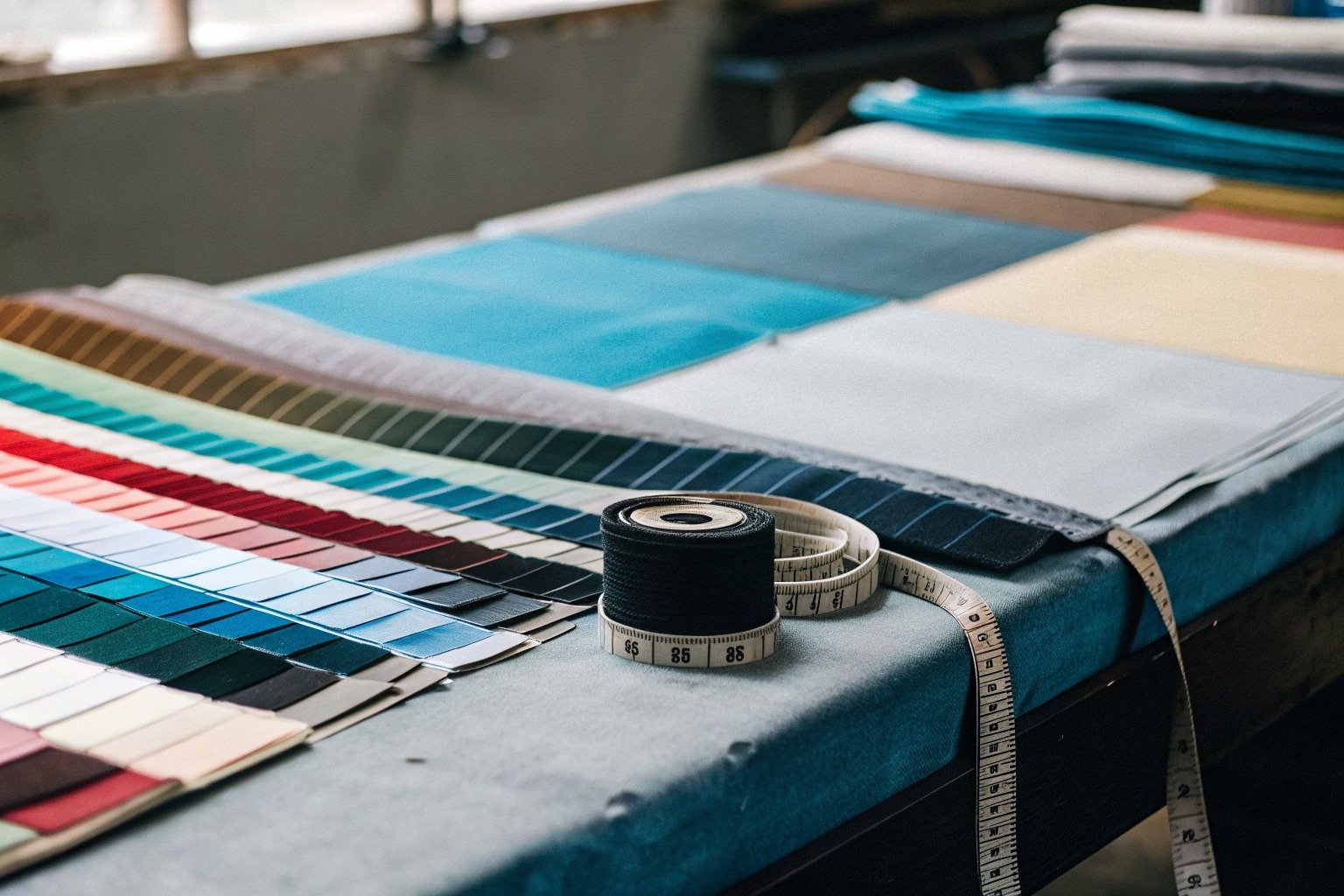 FumaoFabric thermal retention twill fabric production view 1