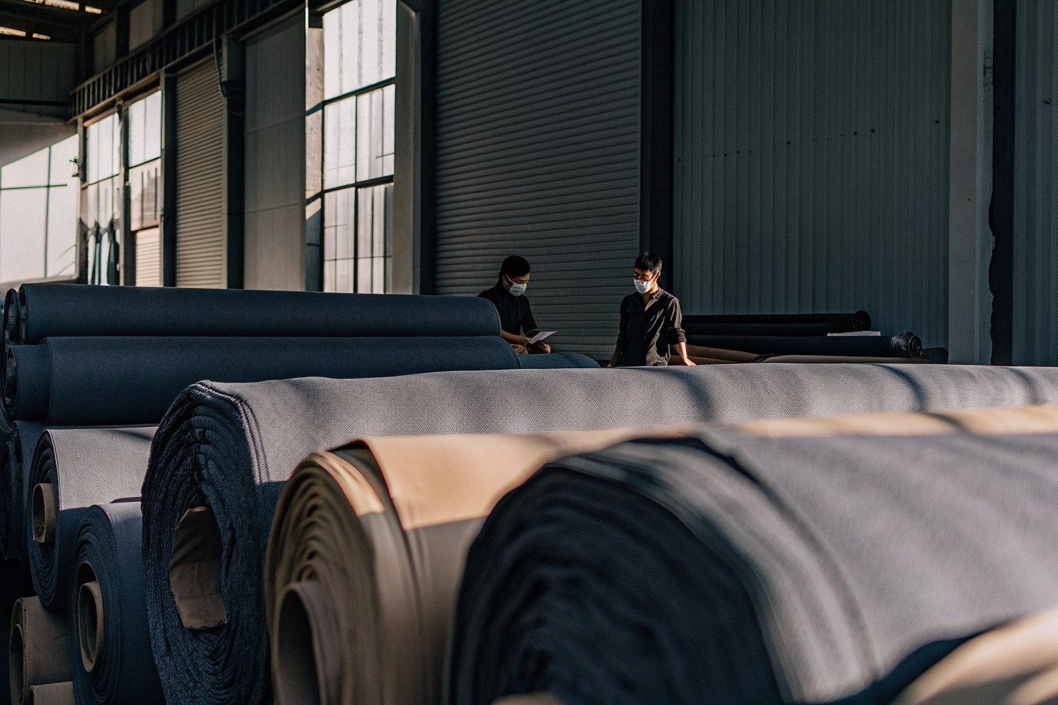 FumaoFabric thermal retention twill fabric production view 3