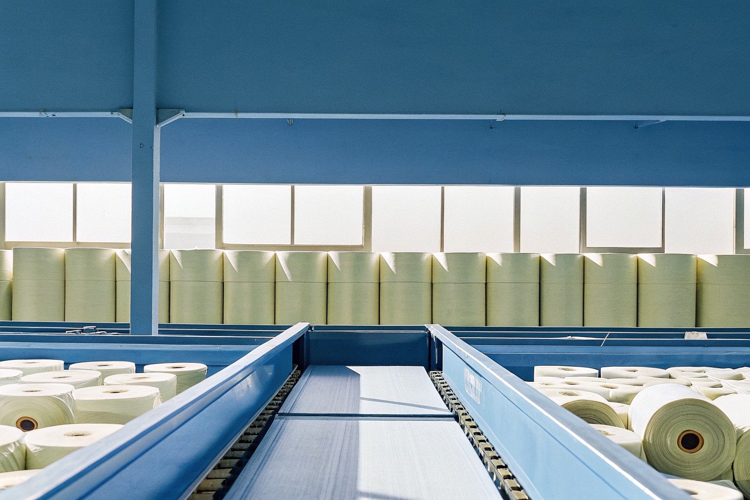 FumaoFabric thermal retention denim fabric production view 4